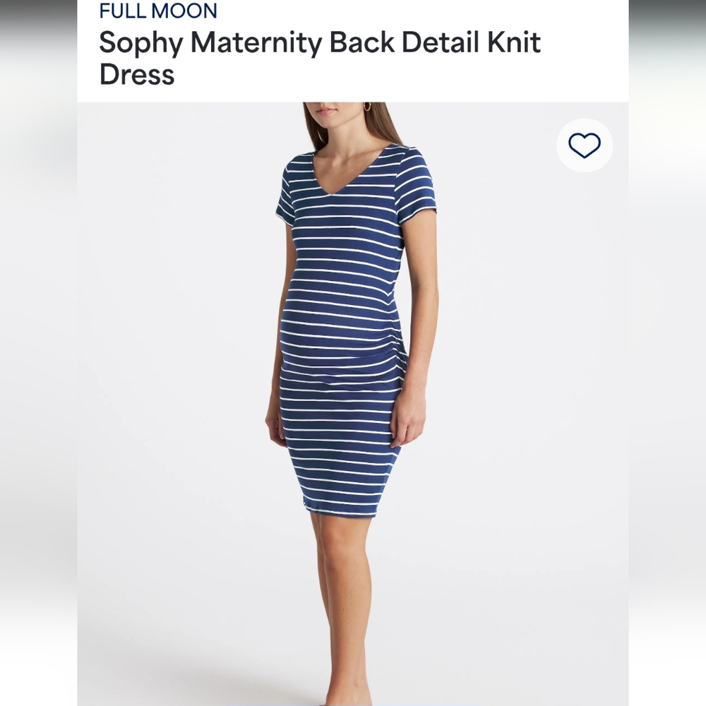 FULL MOON Sophy Maternity Back Detail Knit Dress XXL